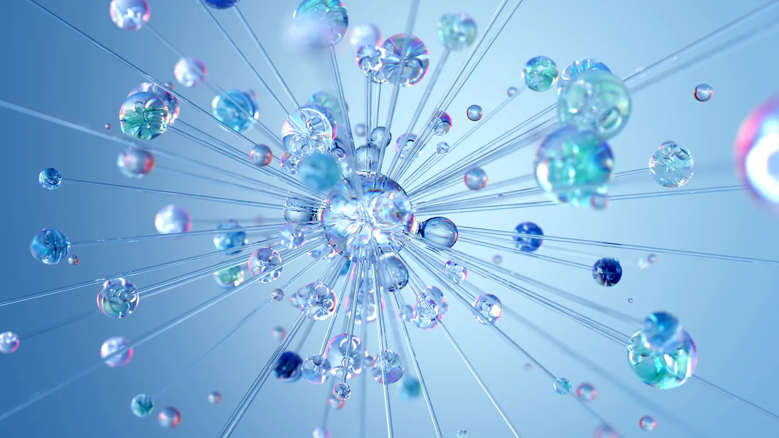 An abstract visualisation of artificial intelligence.